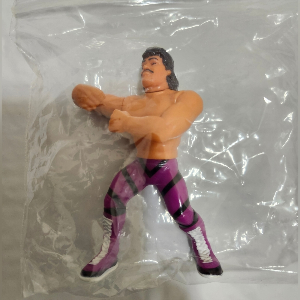 WWE WWF Ravishing Rick Rude Series 1 Wrestling Action Figure Purple Pants Loose